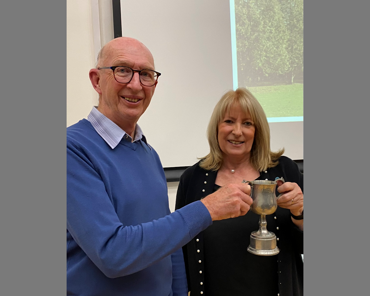 John Buttress receives the John Saunders Cup